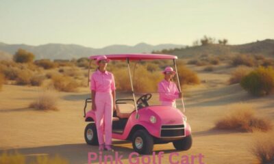 Pink Golf Cart