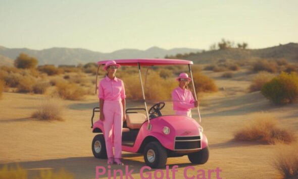 Pink Golf Cart