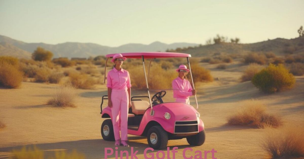 Pink Golf Cart