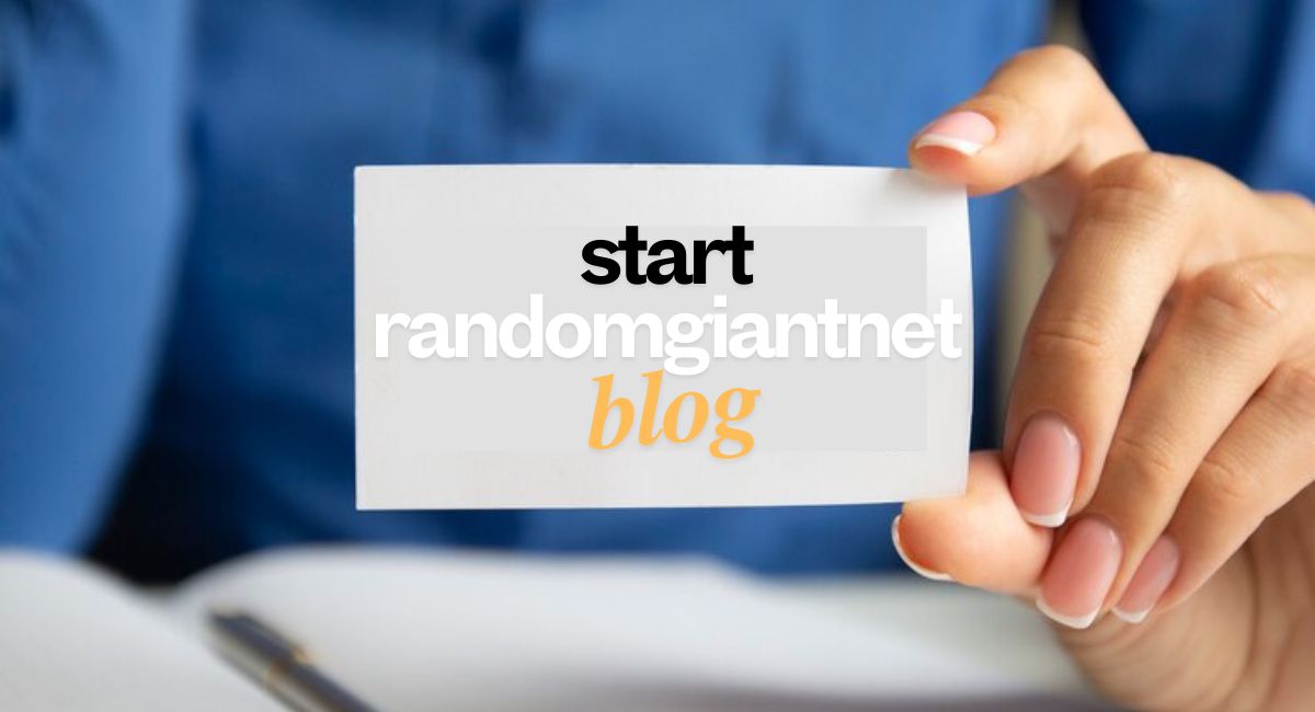 Start RandomGiantNet Blog